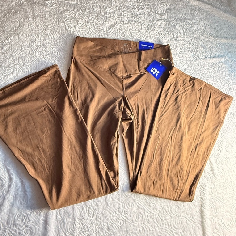 JoyLab High-Rise Leggings Brown Size L NWT Stretchy Activewear Pants
